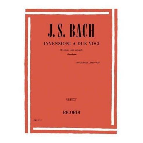 BACH J.S. INVENZIONI A DUE VOCI - PER PIANOFORTE