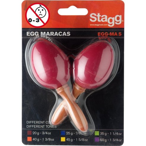 STAGG EGG-MA-S RD EGG MARACAS SMALL
