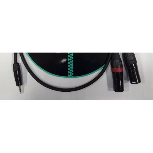 ZZIPP YZZX100 CAVO MINI JACK ST 3.5 2 XLR MASCHIO 1 METRO