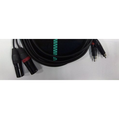 ZZIPP DZZX100 CAVO 2 RCA 2 XLR MASCHO 1 METRO