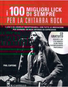CAPONE 100 MIGLIORI LICK DI SEMPRE CHITARRA ROCK + CD