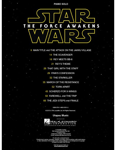 STAR  WARS - THE FORCE AWAKENS STAR  WARS - THE FORCE AWAKENS