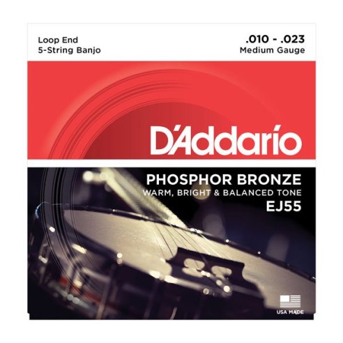 D'ADDARIO EJ55 MUTA PHOSPHOR BRONZE PER BANJO 5 CORDE