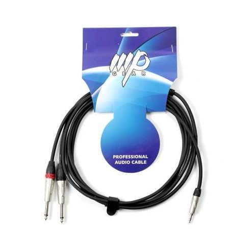 MP GEAR PY006/2M CAVO MINI JACK STEREO - 2 JACK MASCHI 2MT