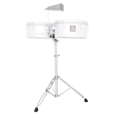 LP A258 SUPPORTO IN ACCIAIO PER COPPIA TIMBALES E COWBELL