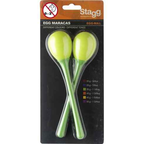 STAGG EGG-MA-L/GR EGG MARACAS