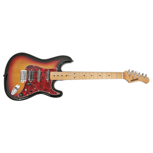 ADONIS EG482SB STRATOCASTER STYLE SUNBURST HSS