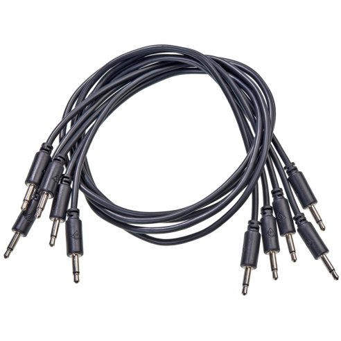 BLACK MARKET MODULAR PATCH CABLE 25 CM. 5-PACK BLACK