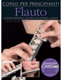 BENNET CORSO PRINCIPIANTI DI FLAUTO TRAVERSO + DOWNLOAD CARD