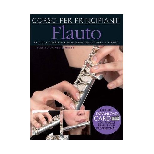 BENNET CORSO PRINCIPIANTI DI FLAUTO TRAVERSO + DOWNLOAD CARD