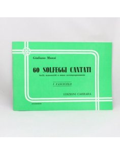 MANZI 60 SOLFEGGI CANTATI VOLUME 1