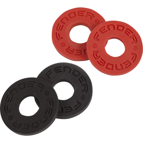 FENDER STRAP BLOCKS 4 PACK 2 BLACK 2 RED
