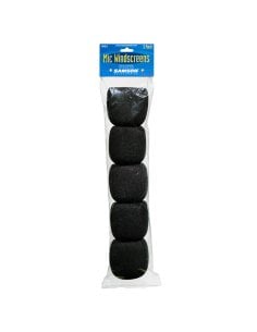 Samson WS1 - spugna Anti-vento - 5 pezzi - Neri