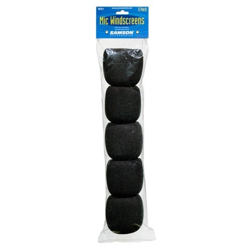 Samson WS1 - spugna Anti-vento - 5 pezzi - Neri