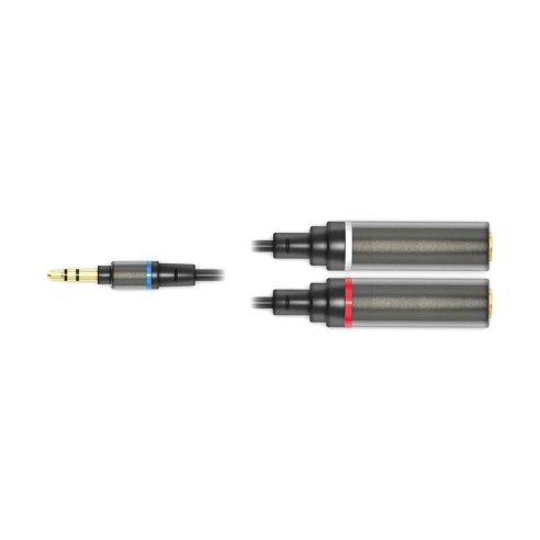 IK Multimedia iLine Mono Output Splitter - cavo jack stereo da 1/8" maschio/due jack mono 1/4" femmina