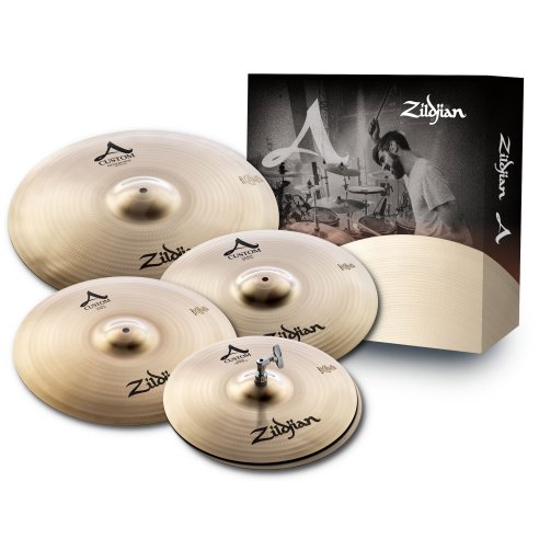 ZILDJIAN A CUSTOM SET (390) HIHAT - RIDE - 2 CRASH
