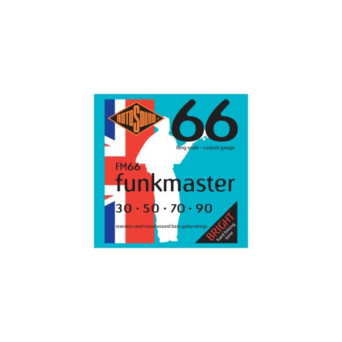 ROTOSOUND FM66 SWING BASS 66 MUTA STAINLESS STEEL FUNKMASTER 30-90