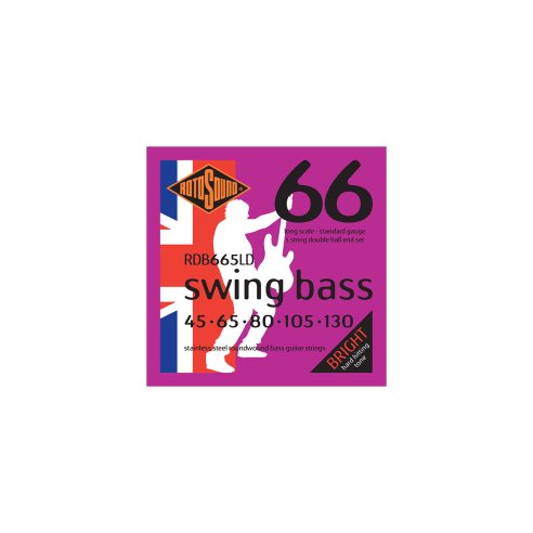 ROTOSOUND RDB665LD SWING BASS 66 MUTA 5 STAIN. STEEL 45-130 - DBL BALL END