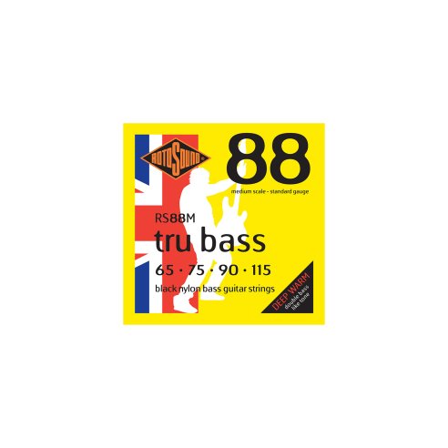ROTOSOUND RS88M TRU BASS 88 MUTA BLACK NYLON FLATW. MEDIUM 65-115