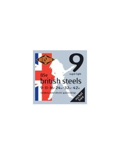 ROTOSOUND BS9 BRITISH STEEL MUTA ELETT. STAINLESS STEEL 9-42