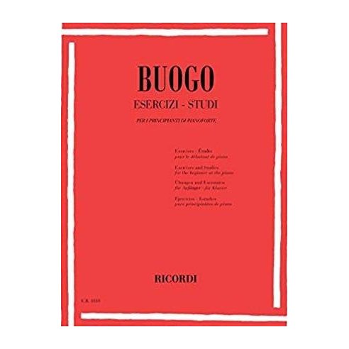 BUOGO ESERCIZI - STUDI PER IL PRINCIPIANTE DI PIANOFORTE