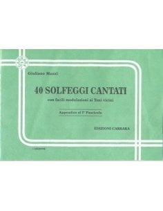 MANZI 40 SOLFEGGI CANTATI  APPENDICE 1