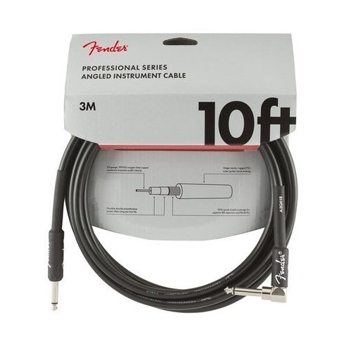 FENDER CABLE PRO ANGLE 10' BLACK