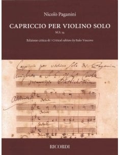 PAGANINI  CAPRICCIO PER VIOLINO SOLO M.S.54