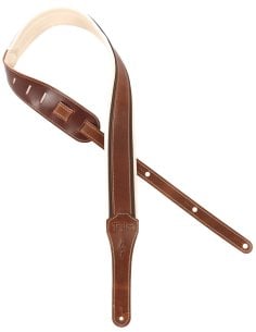 TAYLOR STRAP REINASSANCE MED BROWN LEATHER 2.5"