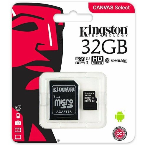 KINGSTON MICROSD 32GB SDSC2 CON ADATTATORE SD
