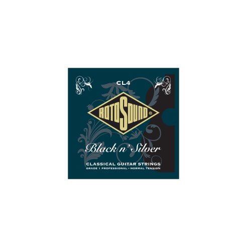 ROTOSOUND CL4 MUTA CLASSICA BLACK N SILVER - MEDIUM TENSION
