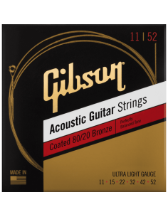 GIBSON SAG-CBRW11 COATED 80/20 BRONZE ACOUSTIC GUITAR STRINGS