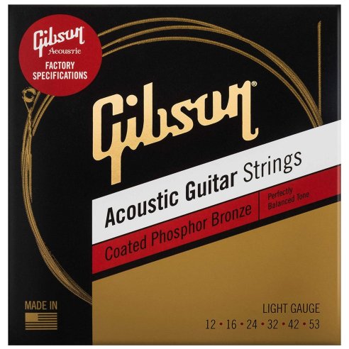 GIBSON SAG-CPB12 COATED PHOSPHOR BRONZE ACOUSTIC GUITAR STRINGS