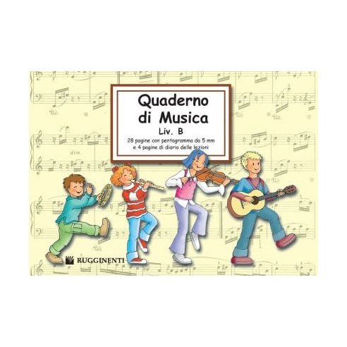 QUADERNO MUSICA LIVELLO B RE10136
