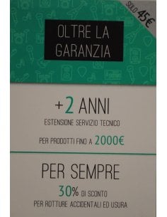 OLTRE LA GARANZIA - PRODOTTI FINO A 2000 EURO