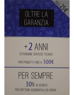 OLTRE LA GARANZIA - PRODOTTI FINO A 500 EURO
