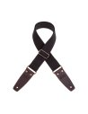 MAGRABO' STRIPE SC ENTRY NERO 5CM TERMINALI MARRONE SCURO FIBBIA OTTONE ANTICO