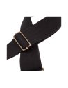 MAGRABO' STRIPE SC ENTRY NERO 5CM TERMINALI MARRONE SCURO FIBBIA OTTONE ANTICO
