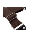 MAGRABO' STRIPE SC ENTRY MARRONE 5CM TERMINALI NERO FIBBIA ARGENTO