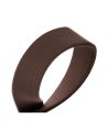 MAGRABO' STRIPE SC ENTRY MARRONE 5CM TERMINALI NERO FIBBIA ARGENTO