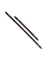 MAGRABO' STRIPE SC ENTRY MARRONE 5CM TERMINALI NERO FIBBIA ARGENTO