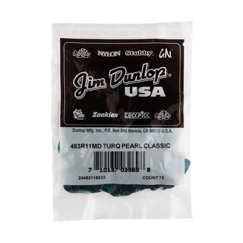 Dunlop 483R11 Turquoise Perloid - Medium
