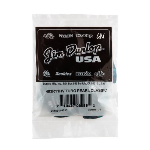 Dunlop 483R11 Turquoise Perloid - Heavy