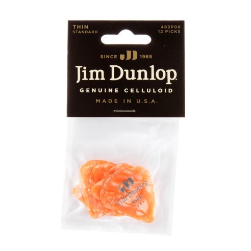 Dunlop 483P08 Orange Perloid - Thin
