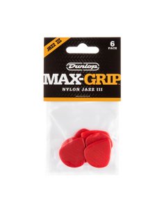Dunlop 471P3N Max-Grip Jazz III Red Nylon