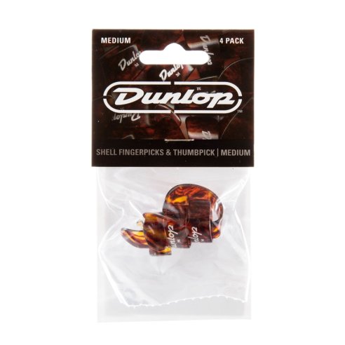 Dunlop 9010PT 3FINGER & 1THUMB MED - PLAYER'S PACK 4 PLETTRI