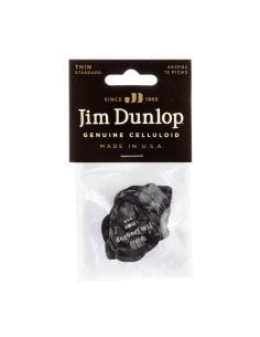Dunlop 483P02 Black Perloid - Thin