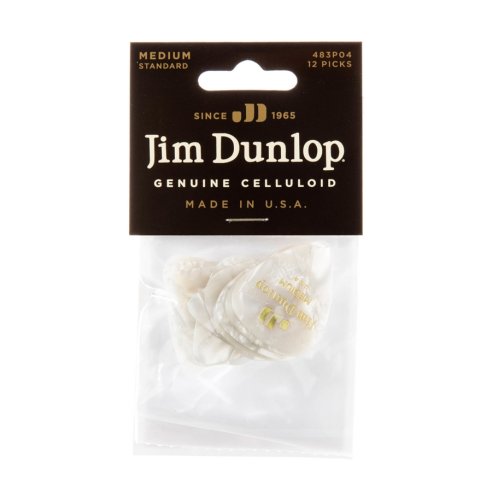 Dunlop 483P04 White Perloid - Medium