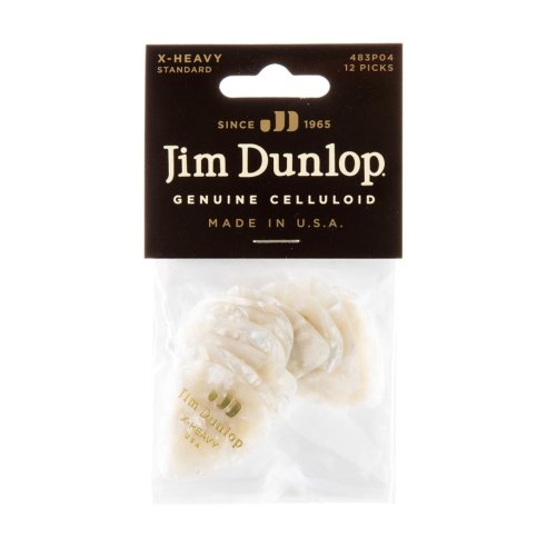 Dunlop 483P04 White Perloid - Extra Heavy