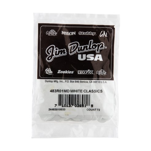 Dunlop 483R01 White Classic - Medium